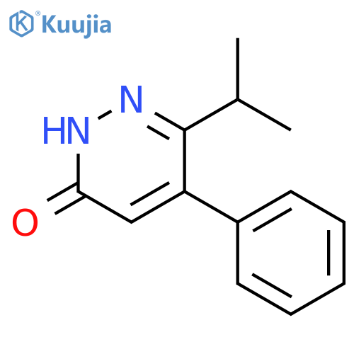 3(2H)-Pyridazinone, 6-(1-methylethyl)-5-phenyl- structure