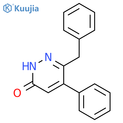 3(2H)-Pyridazinone, 5-phenyl-6-(phenylmethyl)- structure
