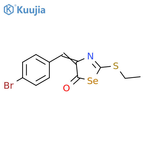 5(4H)-Selenazolone, 4-[(4-bromophenyl)methylene]-2-(ethylthio)- structure