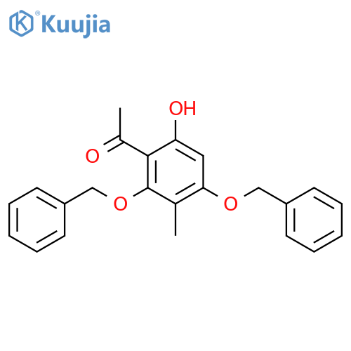 Ethanone, 1-[6-hydroxy-3-methyl-2,4-bis(phenylmethoxy)phenyl]- structure