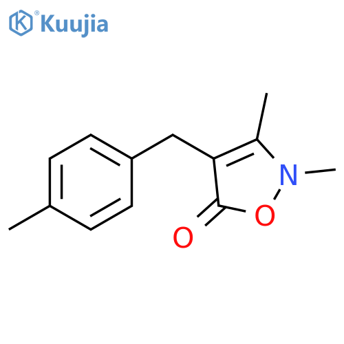 5(2H)-Isoxazolone, 2,3-dimethyl-4-[(4-methylphenyl)methyl]- structure