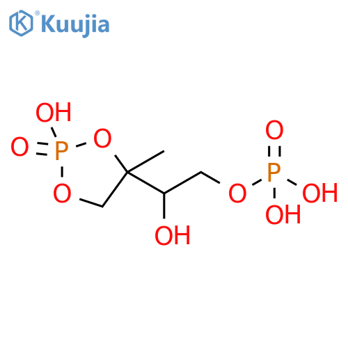 1,2-Ethanediol,1-(2-hydroxy-4-methyl-2-oxido-1,3,2-dioxaphospholan-4-yl)-,2-(dihydrogen phosphate) structure