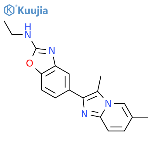 2-Benzoxazolamine, 5-(3,6-dimethylimidazo[1,2-a]pyridin-2-yl)-N-ethyl- structure