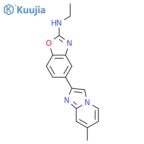 2-Benzoxazolamine, N-ethyl-5-(7-methylimidazo[1,2-a]pyridin-2-yl)- structure