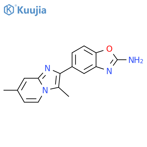 2-Benzoxazolamine, 5-(3,7-dimethylimidazo[1,2-a]pyridin-2-yl)- structure