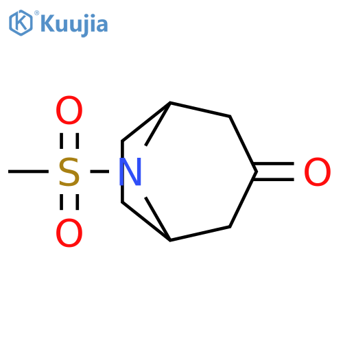 8-methanesulfonyl-8-azabicyclo[3.2.1]octan-3-one structure