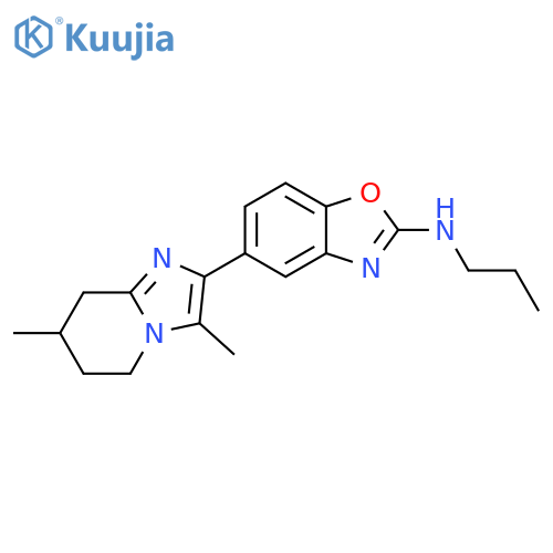 2-Benzoxazolamine,N-propyl-5-(5,6,7,8-tetrahydro-3,7-dimethylimidazo[1,2-a]pyridin-2-yl)- structure