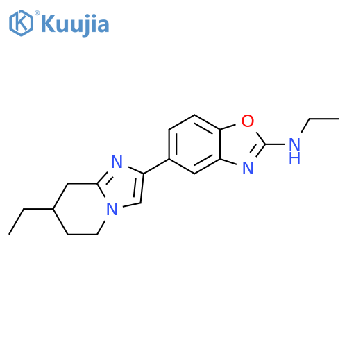 2-Benzoxazolamine,N-ethyl-5-(7-ethyl-5,6,7,8-tetrahydroimidazo[1,2-a]pyridin-2-yl)- structure