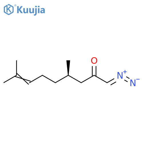 7-Nonen-2-one, 1-diazo-4,8-dimethyl-, (R)- structure
