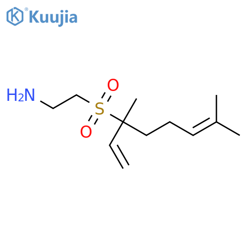 Ethanamine, 2-[(1-ethenyl-1,5-dimethyl-4-hexenyl)sulfonyl]- structure
