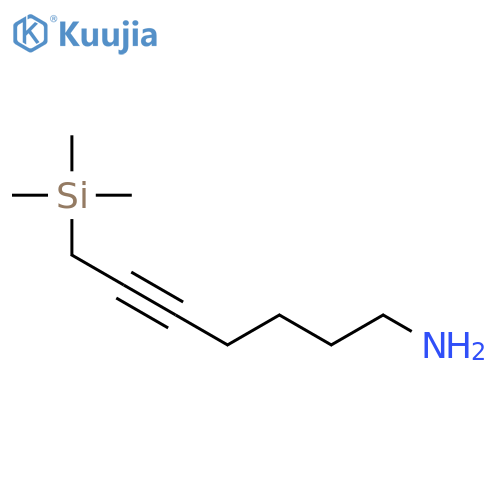 5-Heptyn-1-amine, 7-(trimethylsilyl)- structure