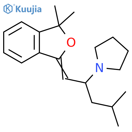 Pyrrolidine,1-[1-[(3,3-dimethyl-1(3H)-isobenzofuranylidene)methyl]-3-methylbutyl]- structure