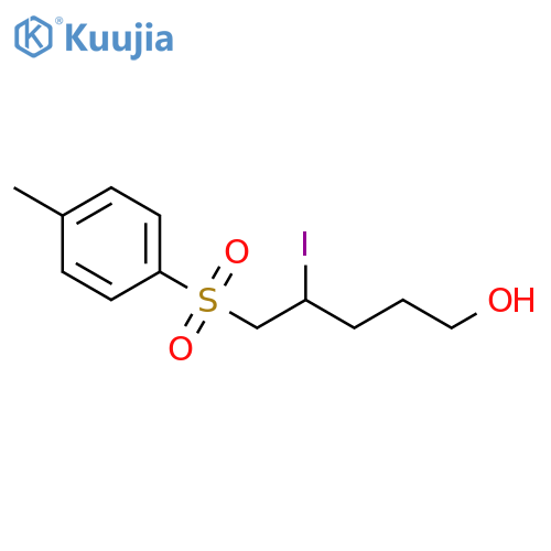 1-Pentanol, 4-iodo-5-[(4-methylphenyl)sulfonyl]- structure