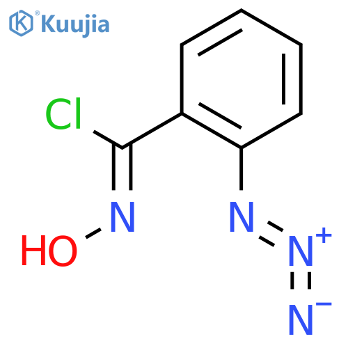 Benzenecarboximidoyl chloride, 2-azido-N-hydroxy- structure