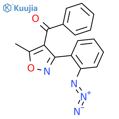 Methanone, [3-(2-azidophenyl)-5-methyl-4-isoxazolyl]phenyl- structure