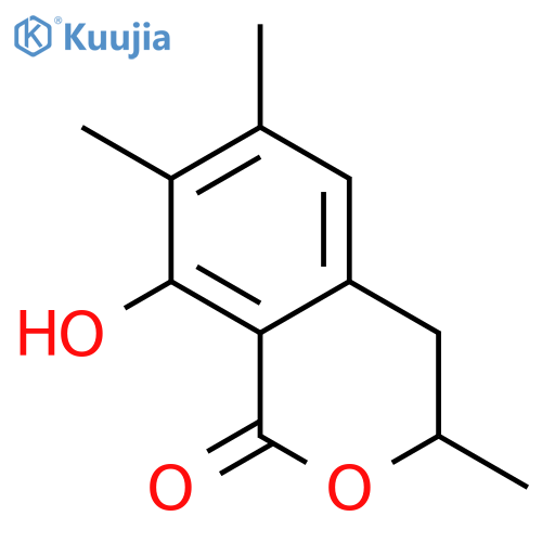 1H-2-Benzopyran-1-one, 3,4-dihydro-8-hydroxy-3,6,7-trimethyl- structure
