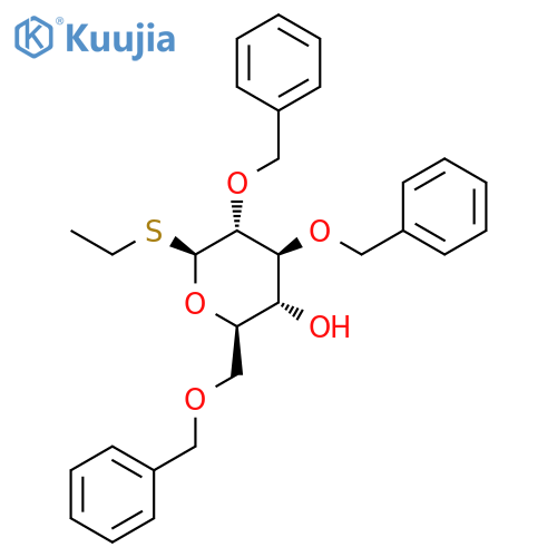 Ethyl 2,3,6-tri-O-benzyl-b-D-thioglucopyranoside structure