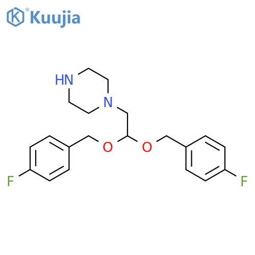 Piperazine, 1-[2,2-bis[(4-fluorophenyl)methoxy]ethyl]- structure