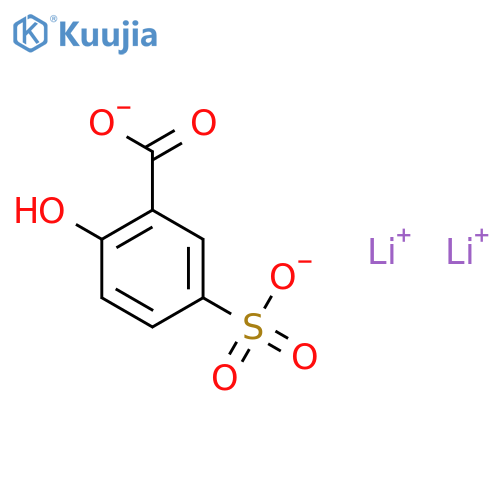 dilithium 2-hydroxy-5-sulfonato-benzoate structure