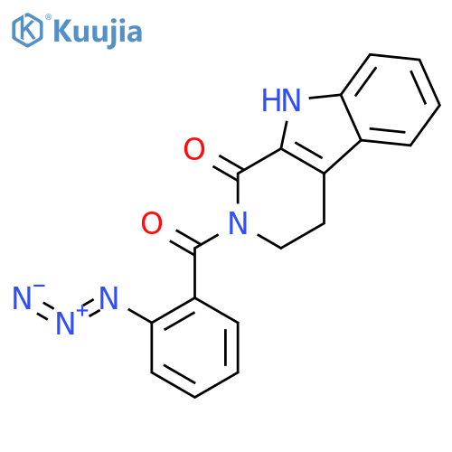 1H-Pyrido[3,4-b]indol-1-one, 2-(2-azidobenzoyl)-2,3,4,9-tetrahydro- structure