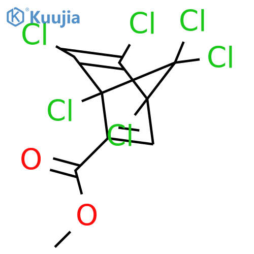 Bicyclo[2.2.1]hepta-2,5-diene-2-carboxylicacid, 1,4,5,6,7,7-hexachloro-, methyl ester structure