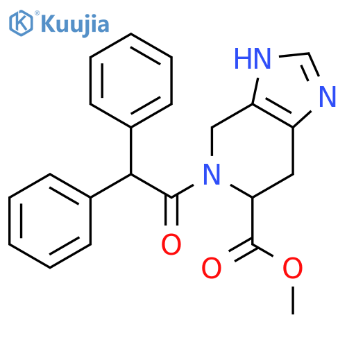 3H-Imidazo[4,5-c]pyridine-6-carboxylic acid, 5-(2,2-diphenylacetyl)-4,5,6,7-tetrahydro-, methyl ester structure
