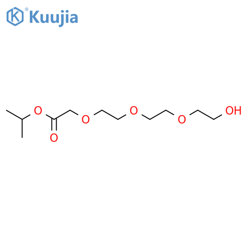 Acetic acid, [2-[2-(2-hydroxyethoxy)ethoxy]ethoxy]-, 1-methylethyl ester structure