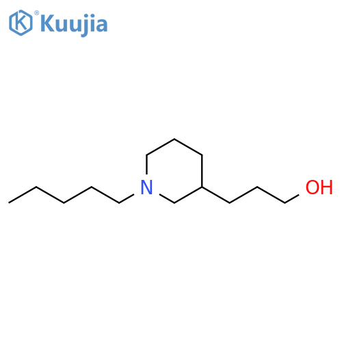 3-Piperidinepropanol, 1-pentyl- structure