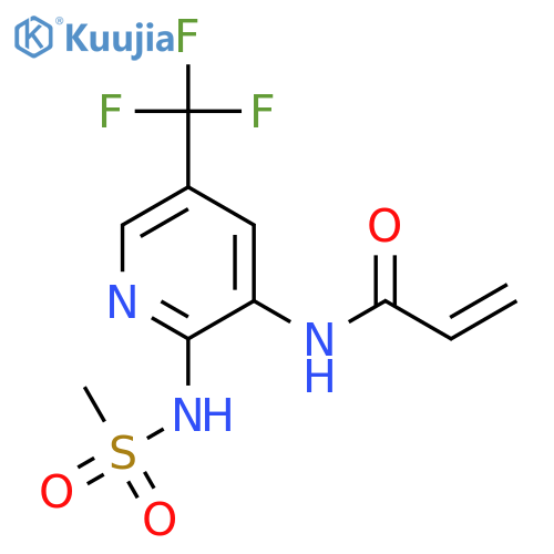 2-Propenamide,N-[2-[(methylsulfonyl)amino]-5-(trifluoromethyl)-3-pyridinyl]- structure