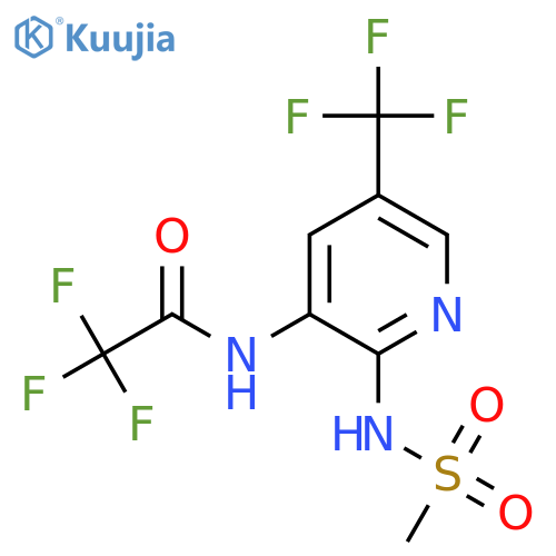 Acetamide,2,2,2-trifluoro-N-[2-[(methylsulfonyl)amino]-5-(trifluoromethyl)-3-pyridinyl]- structure