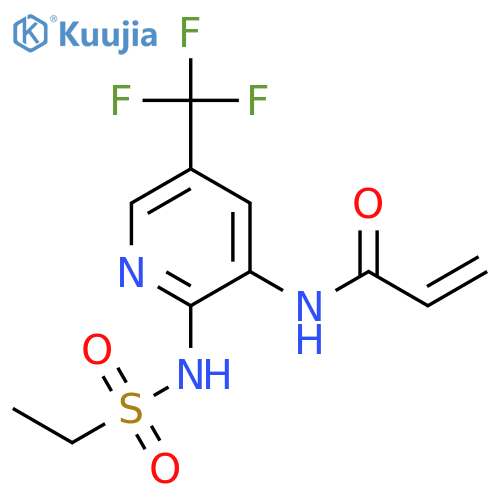 2-Propenamide,N-[2-[(ethylsulfonyl)amino]-5-(trifluoromethyl)-3-pyridinyl]- structure