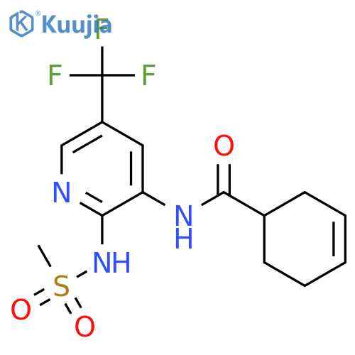3-Cyclohexene-1-carboxamide,N-[2-[(methylsulfonyl)amino]-5-(trifluoromethyl)-3-pyridinyl]- structure