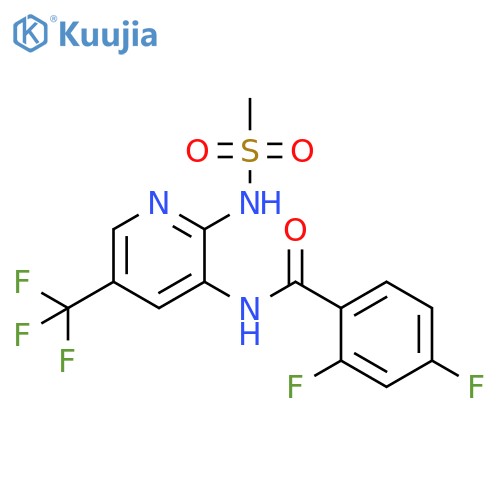Benzamide,2,4-difluoro-N-[2-[(methylsulfonyl)amino]-5-(trifluoromethyl)-3-pyridinyl]- structure