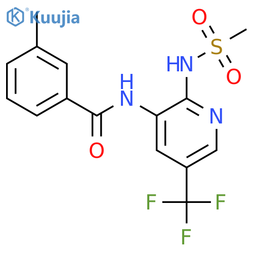 Benzamide,3-methyl-N-[2-[(methylsulfonyl)amino]-5-(trifluoromethyl)-3-pyridinyl]- structure