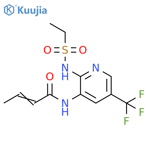 2-Butenamide,N-[2-[(ethylsulfonyl)amino]-5-(trifluoromethyl)-3-pyridinyl]- structure