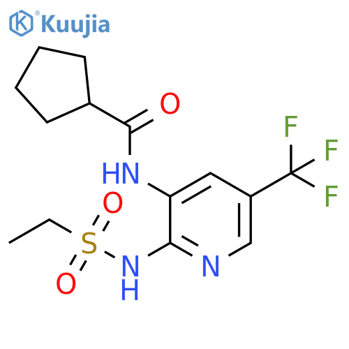 Cyclopentanecarboxamide,N-[2-[(ethylsulfonyl)amino]-5-(trifluoromethyl)-3-pyridinyl]- structure
