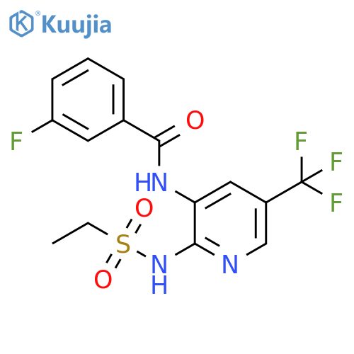 Benzamide,N-[2-[(ethylsulfonyl)amino]-5-(trifluoromethyl)-3-pyridinyl]-3-fluoro- structure