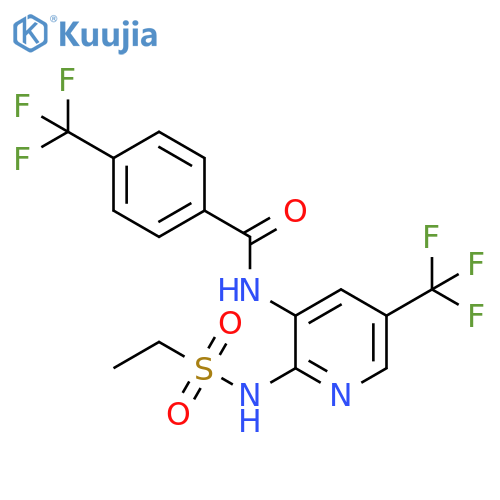 Benzamide,N-[2-[(ethylsulfonyl)amino]-5-(trifluoromethyl)-3-pyridinyl]-4-(trifluoromethyl)- structure