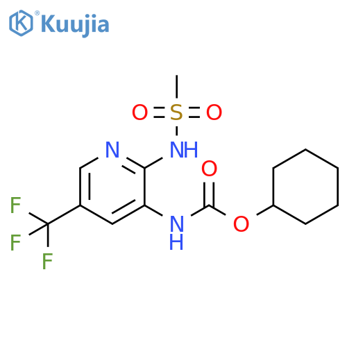 Carbamic acid, [2-[(methylsulfonyl)amino]-5-(trifluoromethyl)-3-pyridinyl]-, cyclohexyl ester (9CI) structure