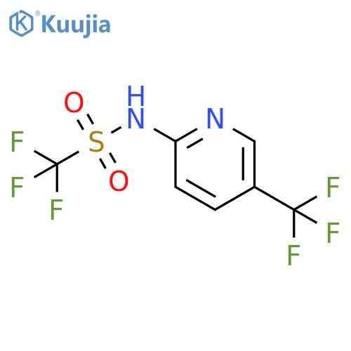 Methanesulfonamide, 1,1,1-trifluoro-N-[5-(trifluoromethyl)-2-pyridinyl]- structure