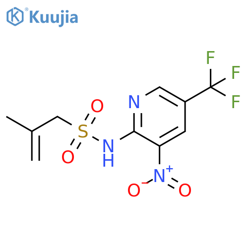 2-Propene-1-sulfonamide,2-methyl-N-[3-nitro-5-(trifluoromethyl)-2-pyridinyl]- structure