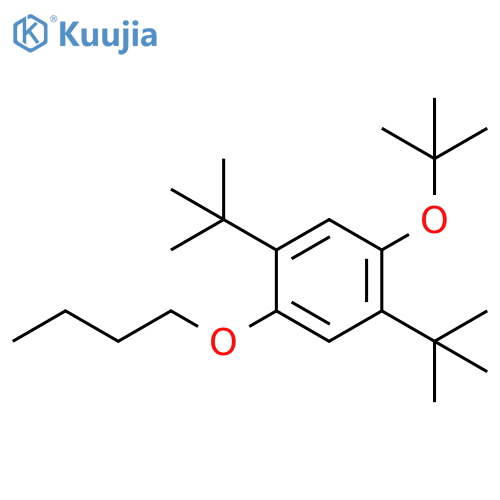 Benzene, 1-butoxy-4-(1,1-dimethylethoxy)-2,5-bis(1,1-dimethylethyl)- structure
