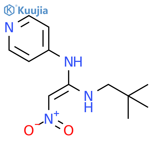 1,1-Ethenediamine,N-(2,2-dimethylpropyl)-2-nitro-N'-4-pyridinyl-, (1E)- structure