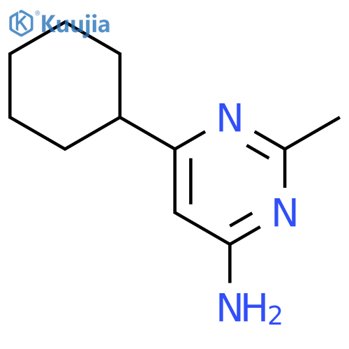 6-cyclohexyl-2-methylpyrimidin-4-amine structure