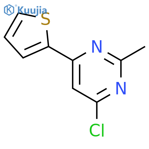 4-chloro-2-methyl-6-(thiophen-2-yl)pyrimidine structure