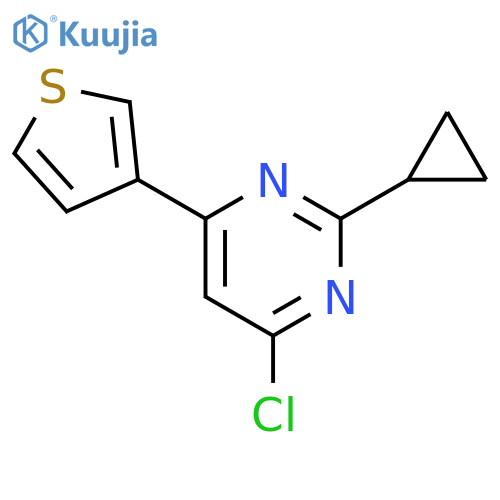 4-chloro-2-cyclopropyl-6-(thiophen-3-yl)pyrimidine structure
