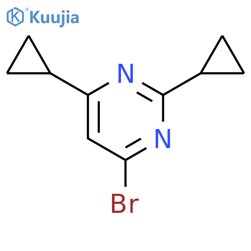 4-bromo-2,6-di(cyclopropyl)pyrimidine structure