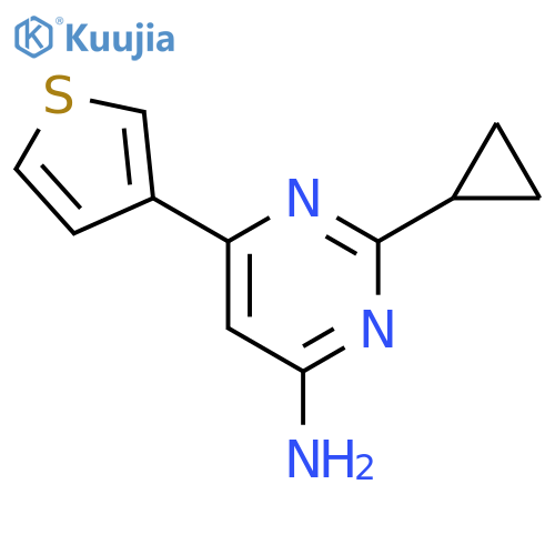 2-cyclopropyl-6-(thiophen-3-yl)pyrimidin-4-amine structure