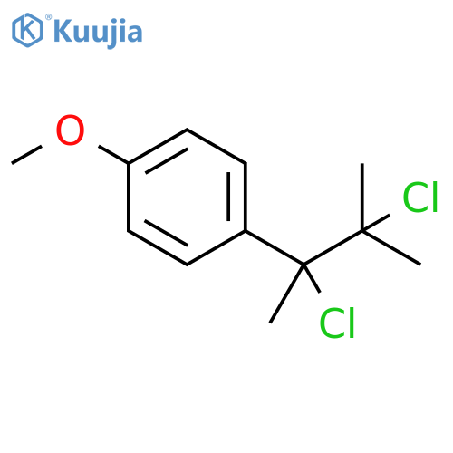 Benzene, 1-(1,2-dichloro-1,2-dimethylpropyl)-4-methoxy- structure