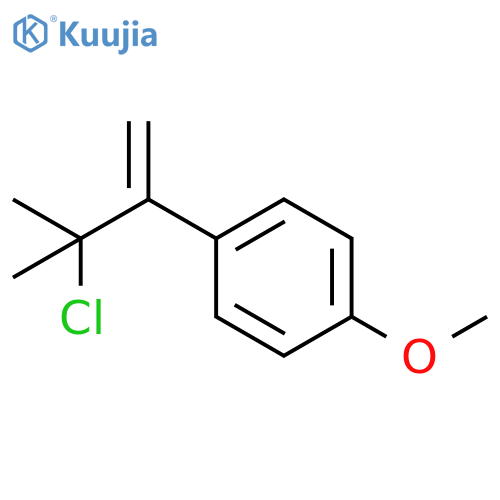 Benzene, 1-(2-chloro-2-methyl-1-methylenepropyl)-4-methoxy- structure